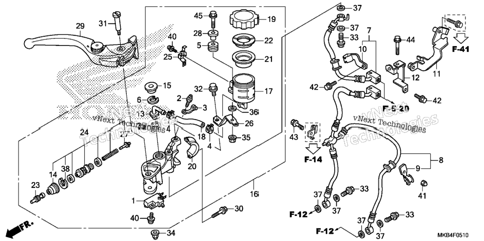 Front Brake Master Cylinder (2)