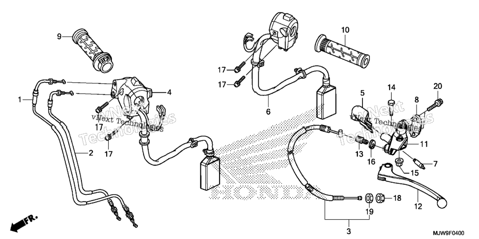 Handle Lever@Switch@Cable