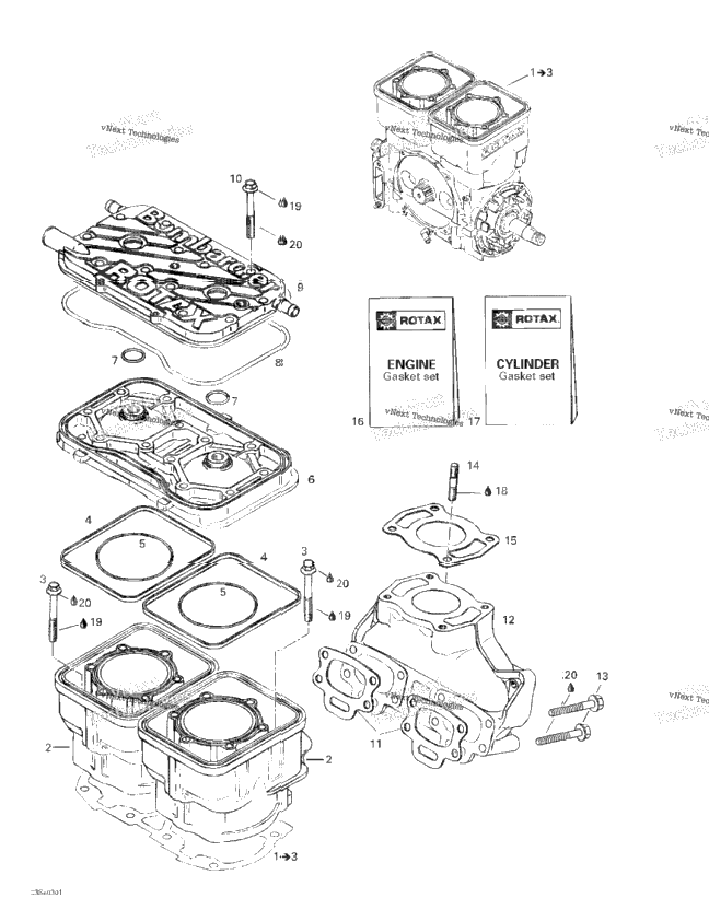 Cylinder, Exhaust Manifold