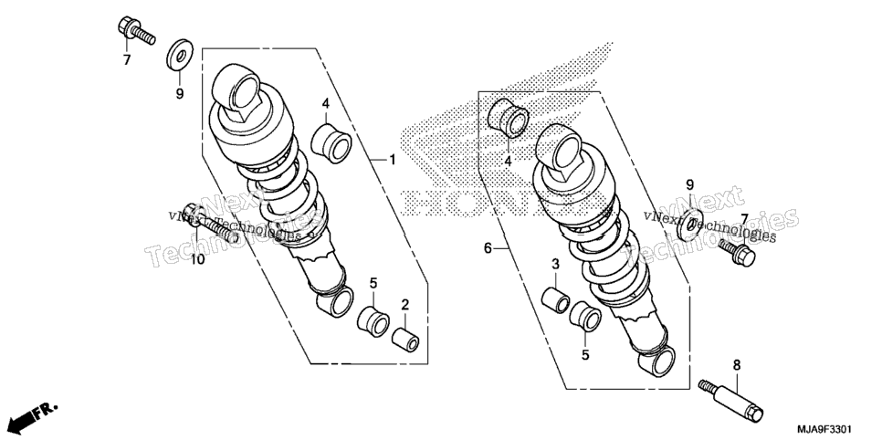 Rear Shock Absorber (2)