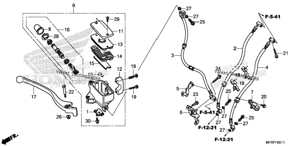 Front Brake Master Cylinder (3)