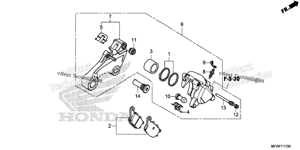 Rear Brake Caliper (1)