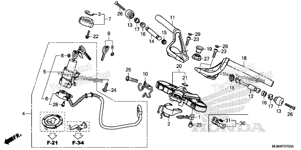 Handlebar + Top Bridge