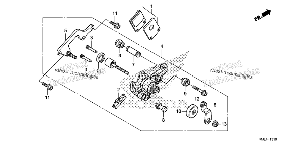 Parking Brake Caliper