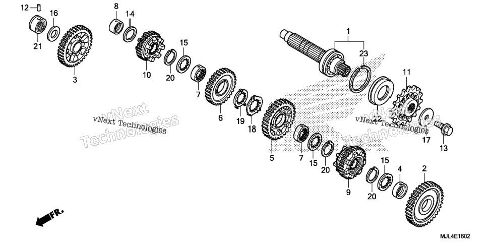 Transmission (Nc700xd) (Countershaft)