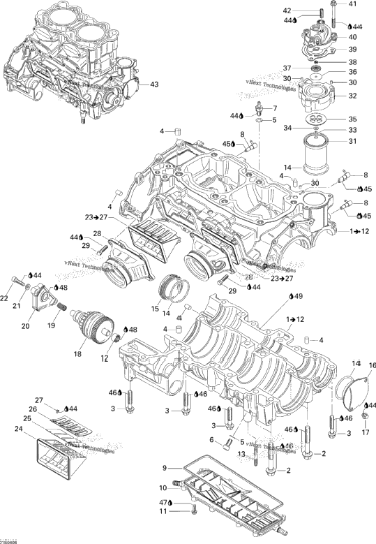 Crankcase And Reed Valve