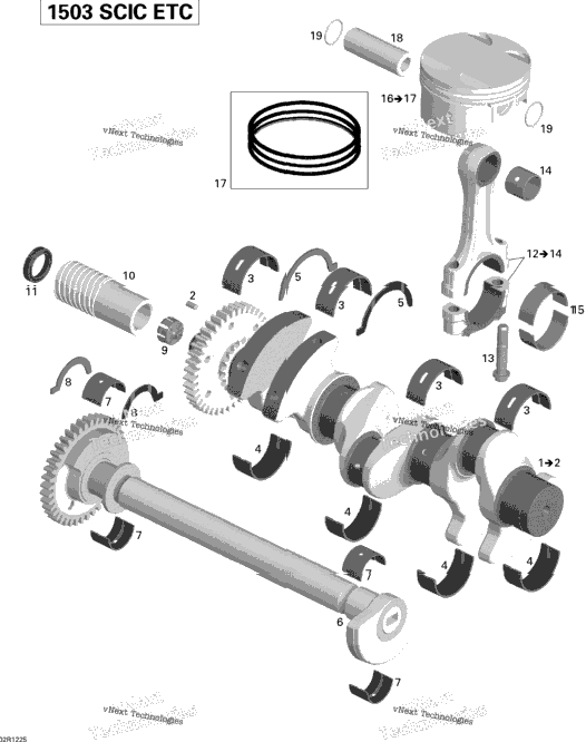 Crankshaft, Pistons And Balance Shaft