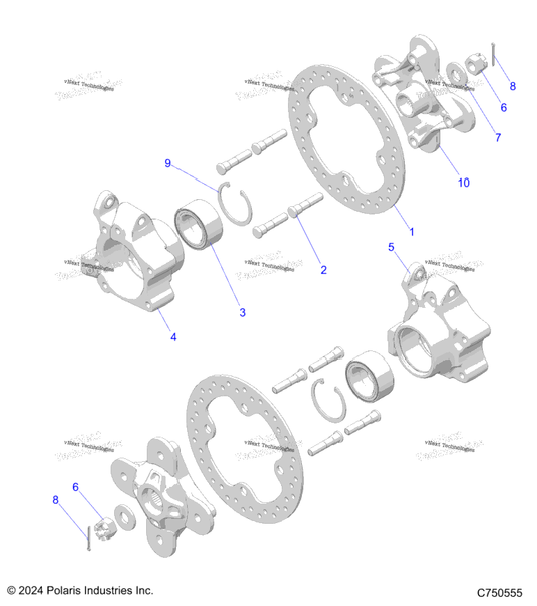 Suspension, Rear Carrier And Hub