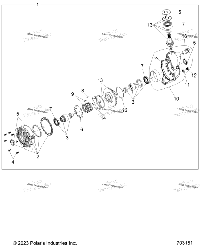 Drive Train, Front Gearcase