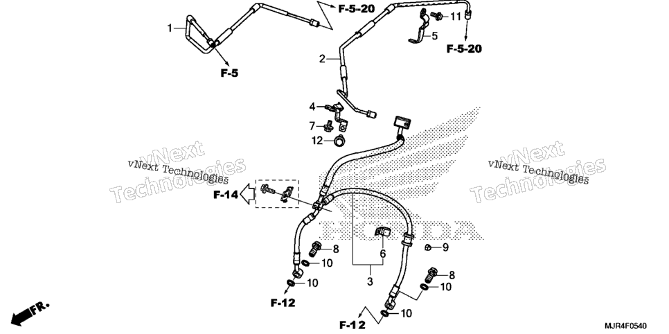 Front Brake Hose (Abs)