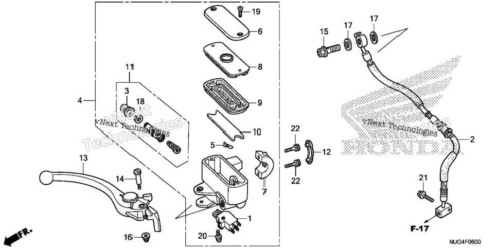 Front Brake Master Cylinder