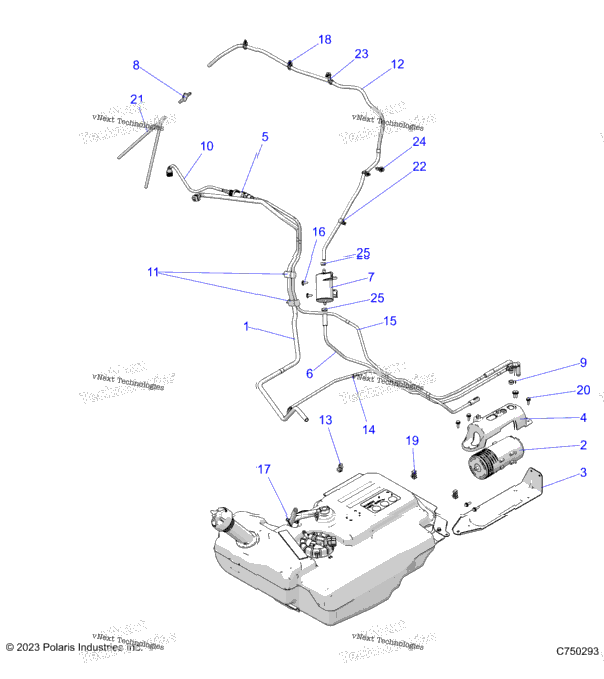 Fuel System, Lines, Evap Z24nef99br/Bm