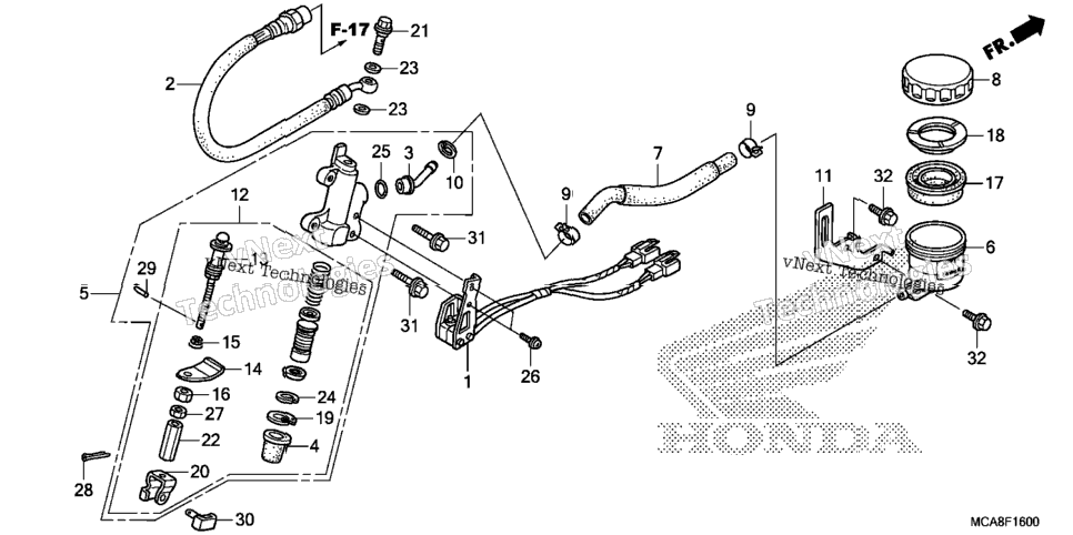 Rear Brake Master Cylinder