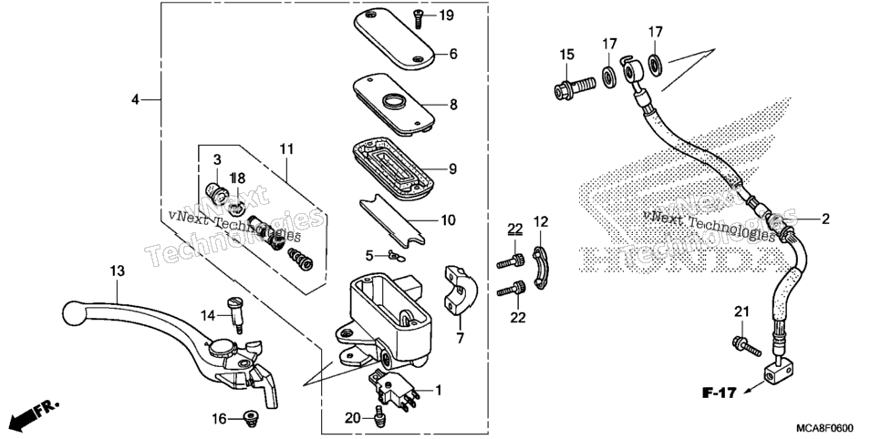 Front Brake Master Cylinder