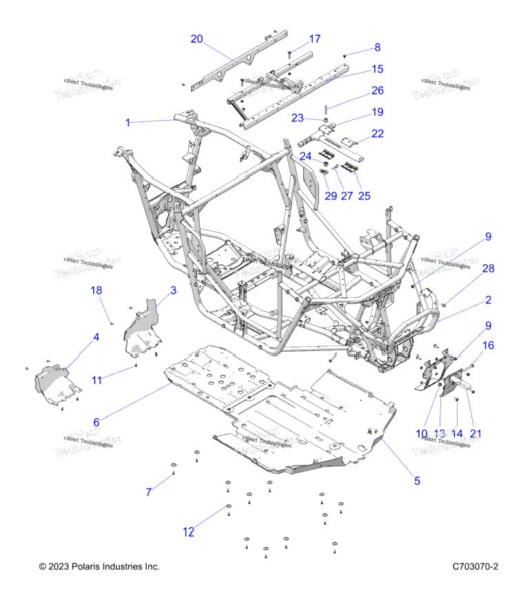 Chassis, Main Frame And Skid Plates