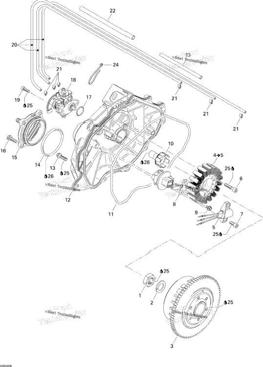 Magneto And Oil Pump