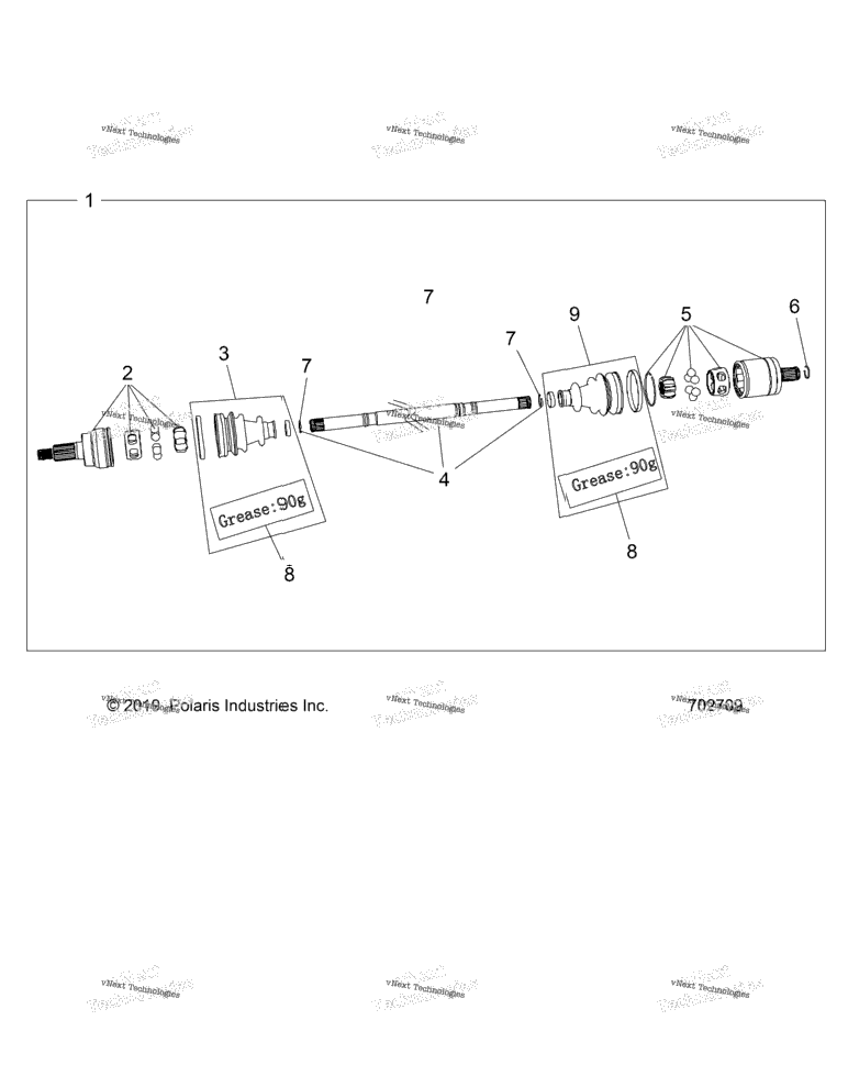 Drive Train, Half Shaft, Front
