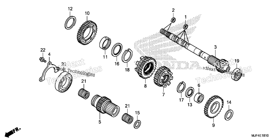 Transmission (Mainshaft) (Ctx700nd)