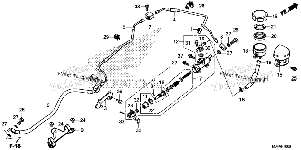 Rear Brake Master Cylinder (1)