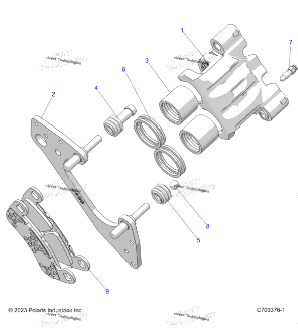Brakes, Front Caliper Z24nee99fm/Z24nes99fm/Cm