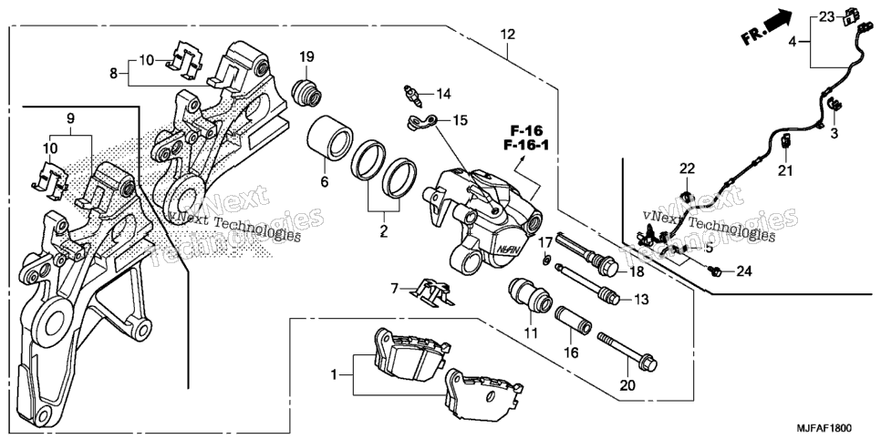 Rear Brake Caliper