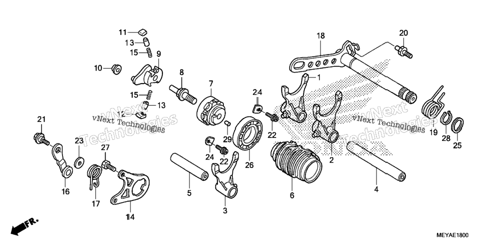 Gearshift Drum