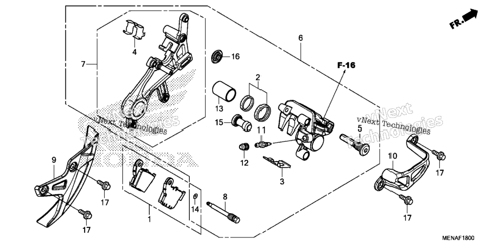 Rear Brake Caliper
