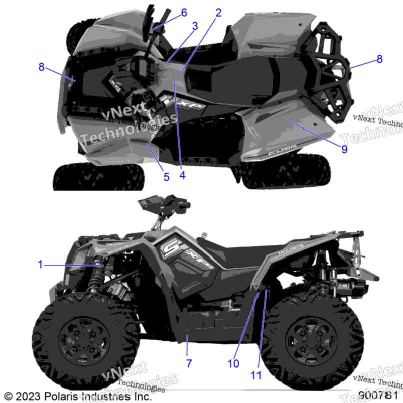 Body, Decals, Standard A24sgs95ct/S95ft