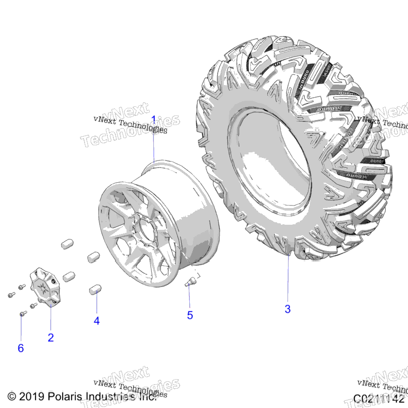 Wheels, Front A24sgs95ct/S95ft