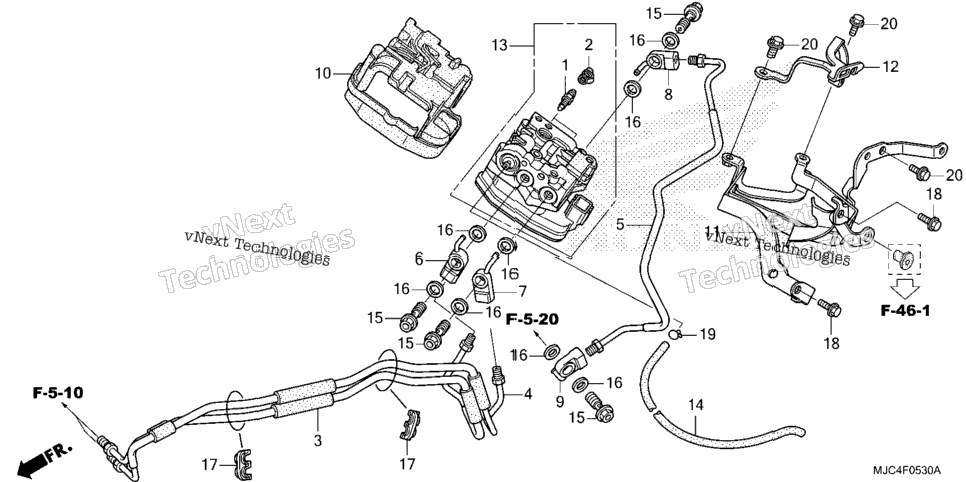 Front Valve Unit (Cbr600ra)