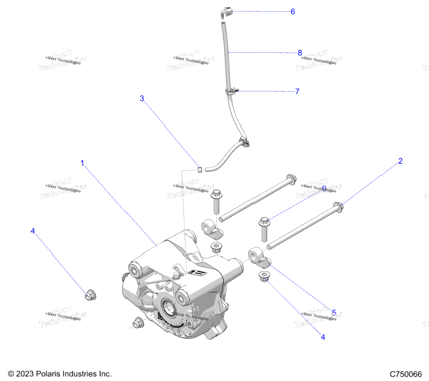 Drive Train, Front Gearcase Mounting Z24gad92a/92B