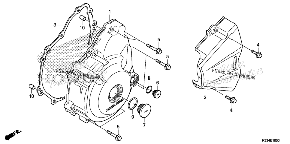 Left Crankcase Cover