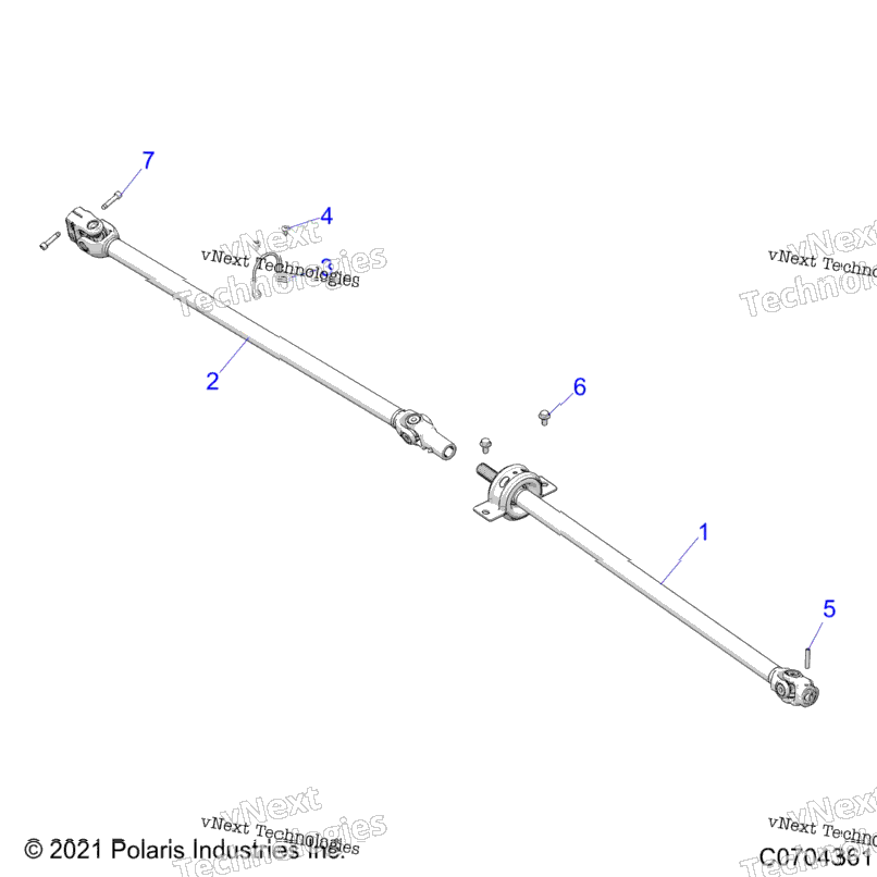 Drive Train, Front Prop Shaft Z24gad92a/92B