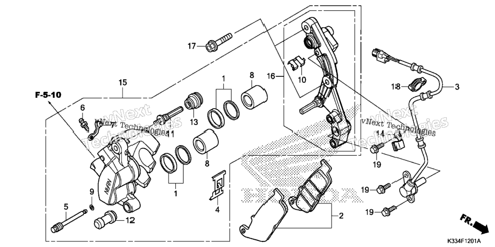 Front Brake Caliper (Abs)