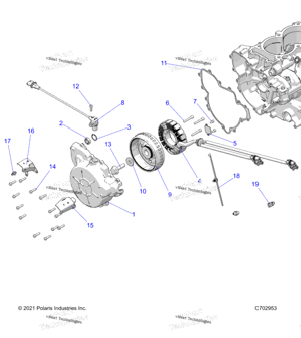 Engine, Stator And Flywheel Z24gad92a/92B