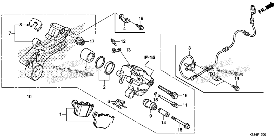 Rear Brake Caliper