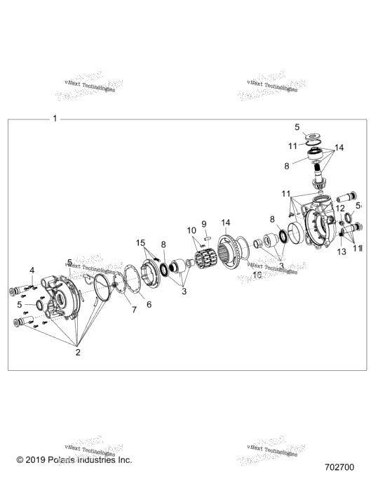 Drive Train, Front Gearcase Z24gae92a/92B