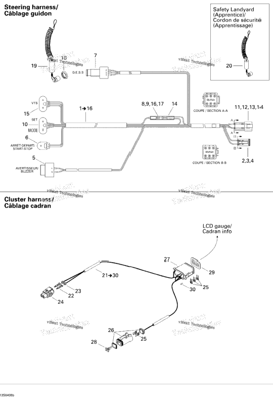 Steering Harness And Cluster Harness