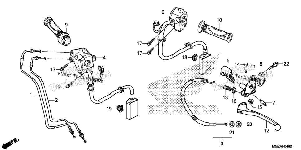 Handle Lever@Switch@Cable