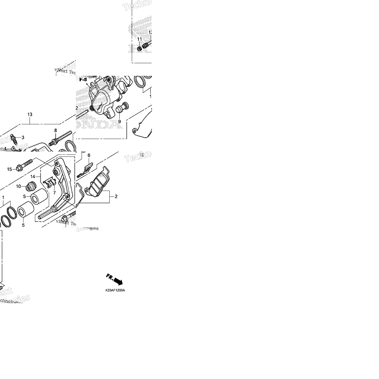 Front Brake Caliper (Standard)