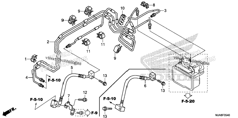 Front Brake Pipe