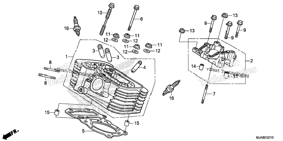 Rear Cylinder Head
