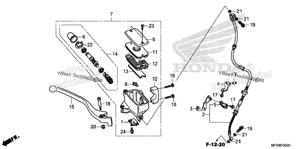 Front Brake Master Cylinder (1)