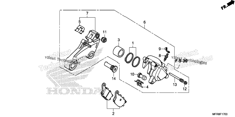 Rear Brake Caliper (1)