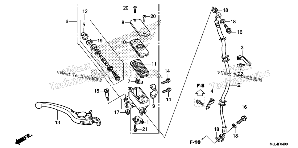 Front Brake Master Cylinder (1)