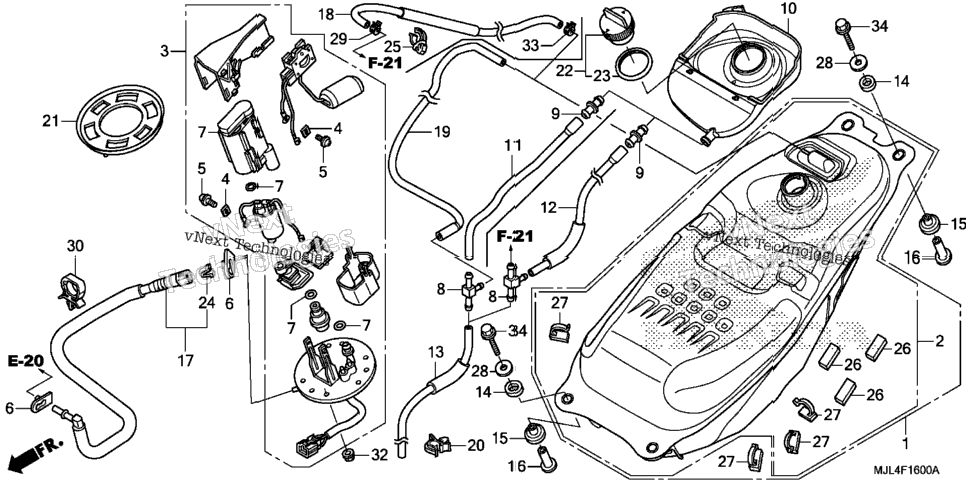 Fuel Tank + Fuel Pump