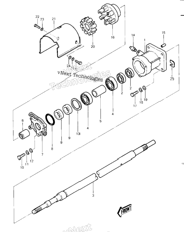 Drive Shaft ('82-'83 Js440-A6/A7)