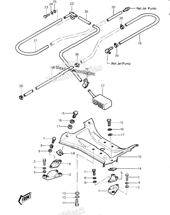 Engine Mount/Cooling & Bilge ('82-'83 J
