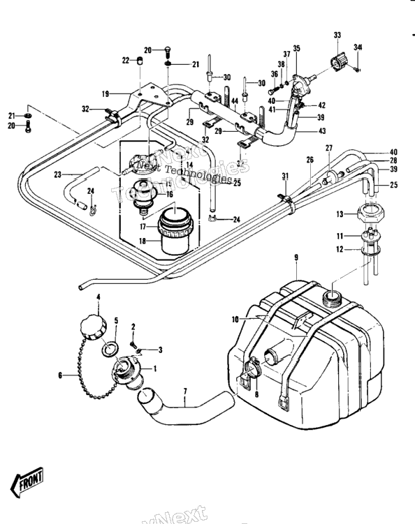 Fuel Tank ('82-'83 Js440-A6/A7)