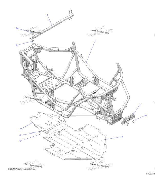 Chassis, Main Frame And Skid Plate